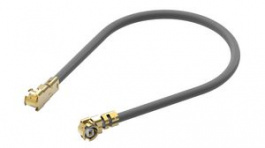636201100350, RF Cable Assembly, 1.37mm, U.FL Plug - U.FL Plug, 350mm, Black, WURTH Elektronik