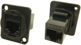 CP30222X, RJ45 Panel Mount Adapter, XLR Housing, Unshielded, CAT6 8P8C, Cliff