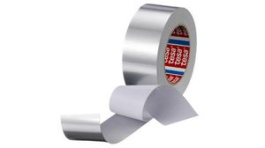 60632-00003-00, Aluminium Tape with Liner, 100mm x 50m, Silver, Tesa