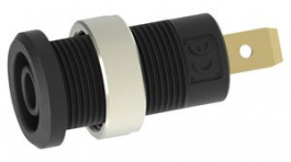 RND 350-00058, Banana Socket  diam.4mm Black 36A Faston Terminal, 4.8 x 0.8 mm, RND Lab