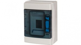 IKA-1/4-ST-UV, Distribution Board Enclosure, UV-stable, 166 x 110 x 231 mm, Grey, Clear, ABS, I, Eaton