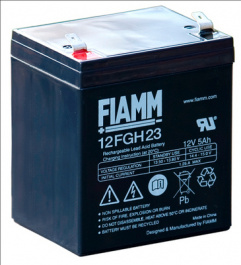 12FGH23, Lead-Acid Battery, 12 V 5 Ah, FIAMM