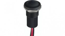 IXP3W12M, Pushbutton Switch, 1NO, Momentary Function, Black, APEM