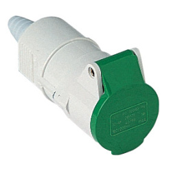PB 32023 PV, PB...PV, sockets, hoods, extra-low voltage, up to 50V, EN 60309-1 and -2, ILME