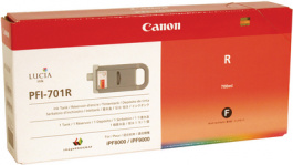 PFI-701R, Картридж с чернилами PFI-701R красный, CANON