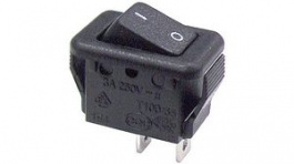 RND 210-00545, Ultraminiature Power Rocker Switch, Black, On-Off, RND Components