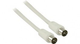 CSGP40290WT20, French Coax Cable Coax 9 mm Male - Coax 9 mm Male 2m White, Nedis (HQ)