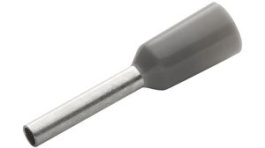RND 465-00883 [100 шт], Bootlace Ferrule 0.5mm2 Grey 18mm Pack of 100 pieces, RND Connect