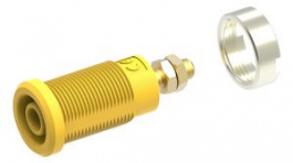 RND 350-00069, Banana Socket  diam.4mm Yellow 25A M4 Screw, RND Lab