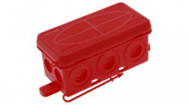 KA 006 RD, Junction Box 44x86x41mm Polyethylene (PE)/Polypropylene (PP) IP55 Red, WISKA LTD
