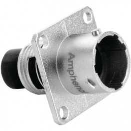 RT0010-6PNH, Square flange receptacle 6P, Amphenol