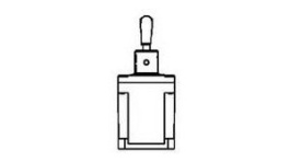 102TL1-8, Toggle Switch, SPDT, Momentary, 18A, 28V, Honeywell