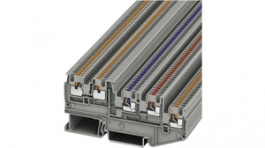 3244452, PTIO 1,5/S/4 terminal block push-in, 0.14...1.5 mm2 250 vac/vdc 13.5 a grey, Phoenix Contact