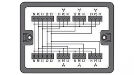 899-631/100-000, Distribution enclosure 190 x 145 x 30 mm black Polyamide 6.6 (PA66) WINSTA®, Wago