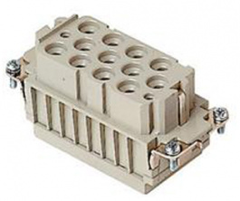 CXF 12/2, CX, 12 poles + earth, female insert, for female contacts 40A and 10A, ILME