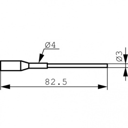 422 ED/SB [2 шт], Soldering tip pair SMD40 2 p., Ersa