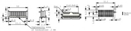 114712, Pin header 12 P, Erni / TE
