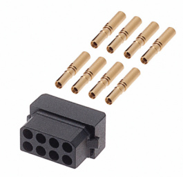 M80-8880805, Socket, dual-row, straight 2x4P, Harwin