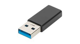 AK-300524-000-S, Adapter, USB-A Plug - USB-C Socket, DIGITUS