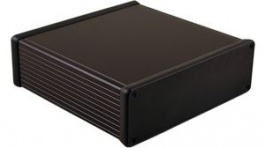 1455T1602BK, Extruded Enclosure, Black, 165 x 160 x 52 mm, Aluminium, 1455, Hammond