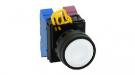 YW1B-M1W, Pushbutton Switch Actuator, Plastic, White, Momentary Function, IDEC