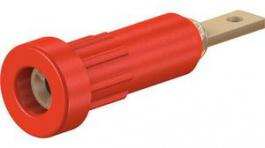 23.1011-22, Press-in Socket 2mm Red 10A 60V Gold-Plated, Staubli (former Multi-Contact )