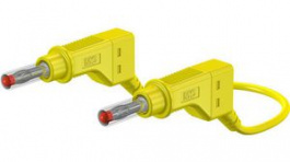 66.9408-05024, Safety Test Lead 500mm Yellow 600V Nickel-Plated, Staubli (former Multi-Contact )