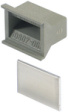 20808-065 Panel handle, plastic Grey