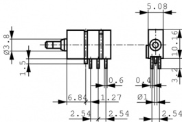 1840.6132, Push-button Switch off-(on) 2P, Mentor