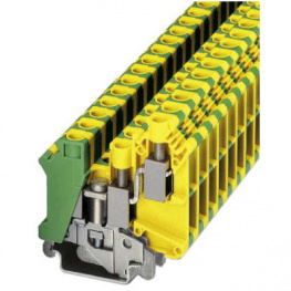 3001433, UK 10-TWIN-PE terminal block, 0.5...10 mm2 800 vac 57 a green-yellow, Phoenix Contact