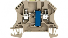 1027800000, WDUL 4/50K terminal block w-series screw connection, 0.5...4 mm2 dark beige, Weidmuller