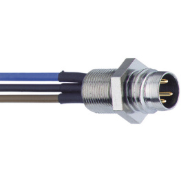 RSMF 4/0,5 M, Panel mount plug M8 + cable, Lumberg Automation (Belden brand)