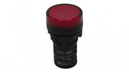 RND 210-00045B, Panel Indicator, Red, 22mm, 110V, Screw, RND Components