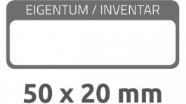 6901, Inventory Labels, 10 sheets/50 labels, 50 x 20 mm, White / Black, Zweckform