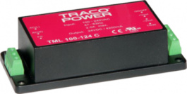 TML 100-115C, Преобразователь: AC/DC; 85Вт; Uвых: 15ВDC; Iвых: 5660мА; 90%; 3000В, Traco Power
