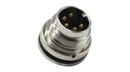RND 205-01411, Mini Connector Plug 5 Contacts, 6A, 250V, IP67, RND Connect