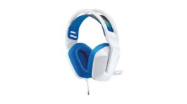 981-001018, Headset, G335, Stereo, Over-Ear, 20kHz, Stereo Jack Plug 3.5 mm, White, Logitech