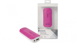 CS4400PB001PI, Powerbank 4400 mAh pink, KONIG