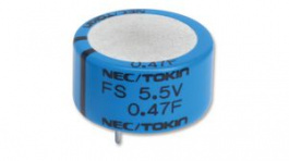 FS0H224ZF, Конденсатор: электролитический; 0,22Ф; 5,5ВDC; ESR:25Ом; THT, Kemet