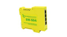 SW-504, Промышленный модуль: switch Ethernet; неуправляемый; 5?30ВDC, BRAINBOXES