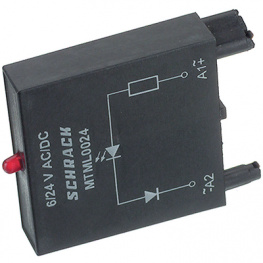 MTML0024, LED module red, Schrack / TE