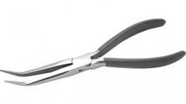 RND 550-00275, Snipe Nose Cutting Pliers Bent/Long/Smooth 200 mm, RND Lab