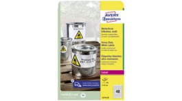 L4716-20 [48 шт], Label, Polyester, 30 x 30mm, 20x 48pcs, White, Zweckform