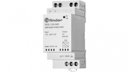 78.25.1.230.2400, Блок питания: импульсный; на DIN-рейку; 25Вт; 24ВDC; 1А; IP20; 89%, FINDER