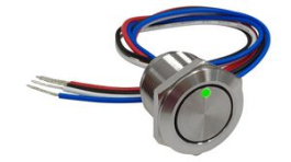 RND 210-00782, Illuminated Capacitive Touch Switch, Latching Function 1.5 A 30 VDC 1CO IP68, RND Components