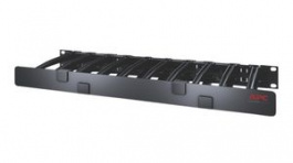 AR8612, Cable Organizer, Single Side with Cover, 482.6mm, Black, APC