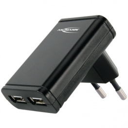 1201-0001, Charger, dual USB, Ansmann