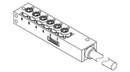 120247-0040, Sensor Distributor 6x M8, Socket, 3-Pole, A-Coded 6A Number of Ports 6, Molex