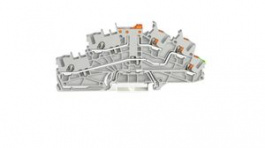 2203-6544, Terminal Block, Push-In, 5 Poles, 250V, 22A, 0.25 ... 2.5mm², Grey, Wago