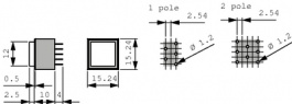 UB15SKW035D, Illuminated Pushbutton Switch 5 A, NKK Switches (NIKKAI, Nihon)